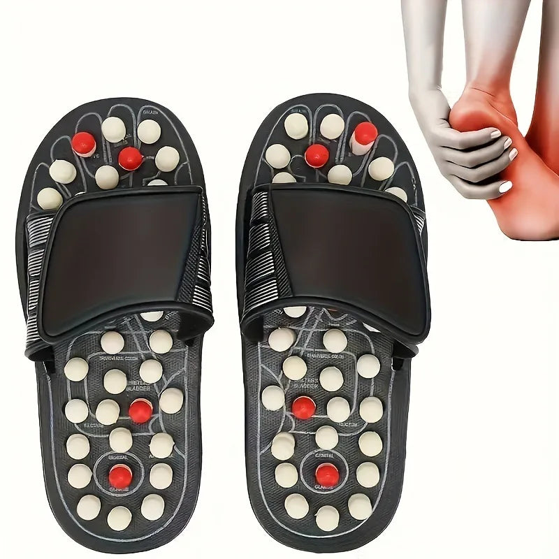 A Pair Of Acupoint Massage Slippers