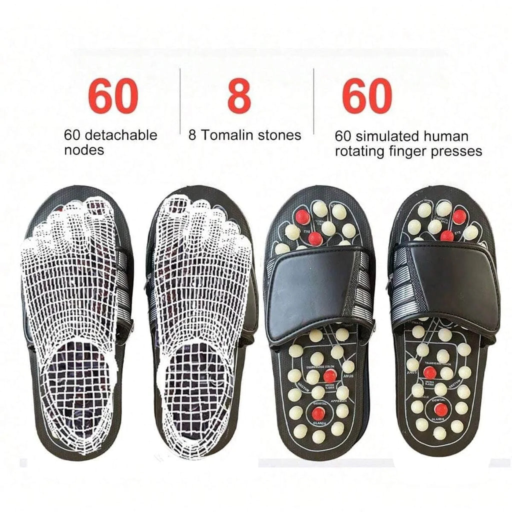 A Pair Of Acupoint Massage Slippers