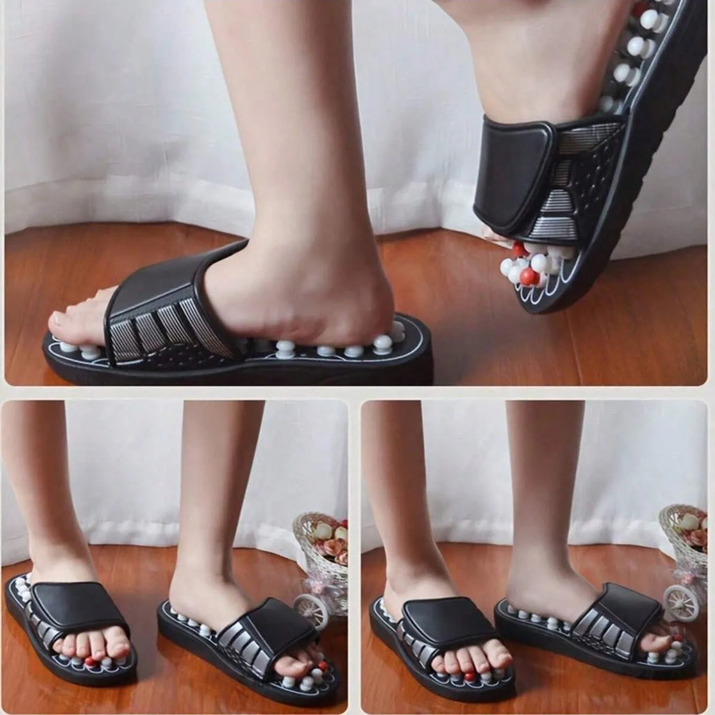 A Pair Of Acupoint Massage Slippers